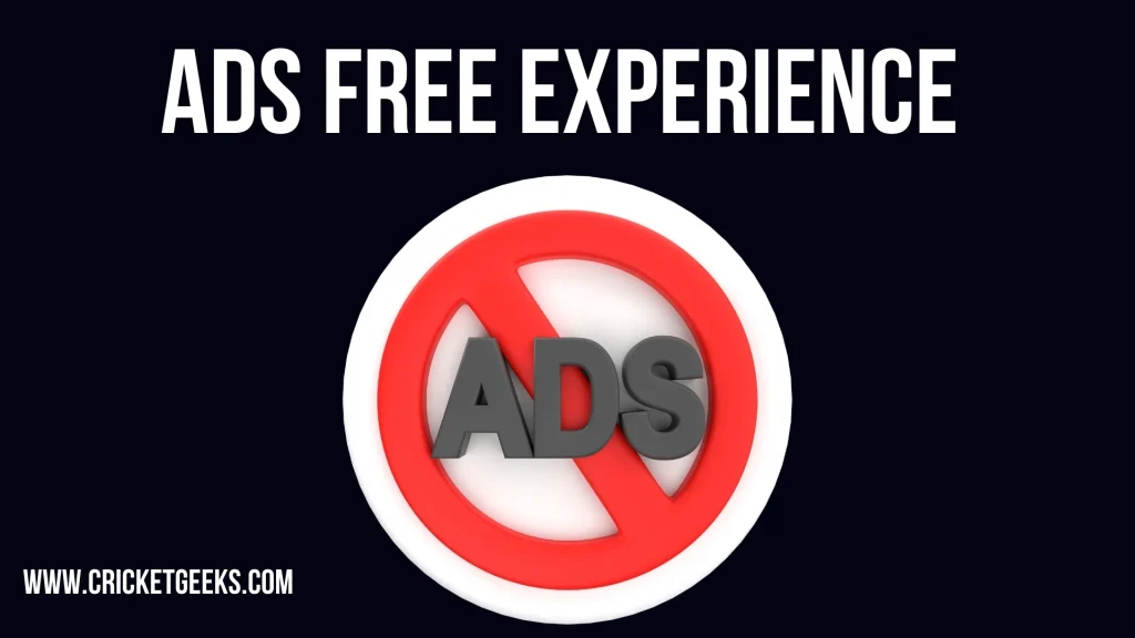 Ads Free Experience